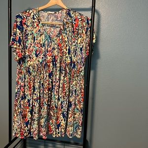 Multi Color Dress - Plus Size